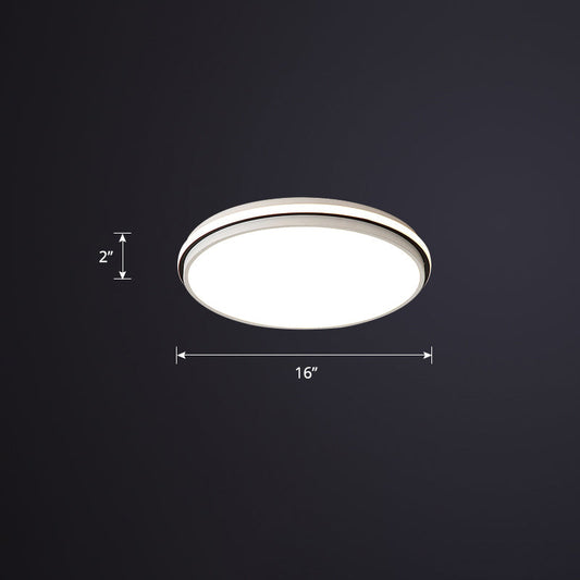 Round LED Flush Mount Ceiling Light for Bedroom