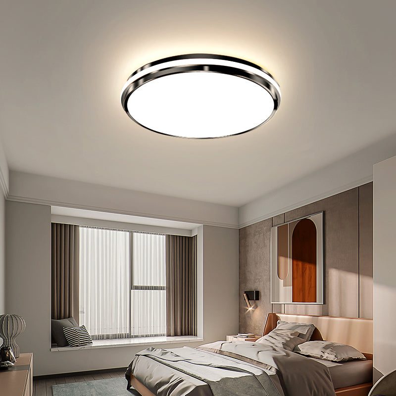 Round LED Flush Mount Ceiling Light for Bedroom