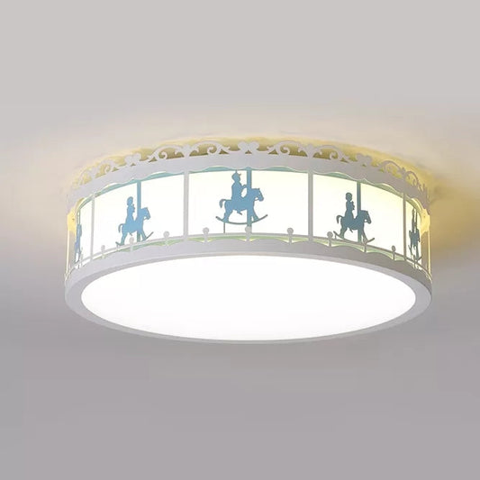 Colorful Round Ceiling Light for Kindergarten with Acrylic Flush Mount