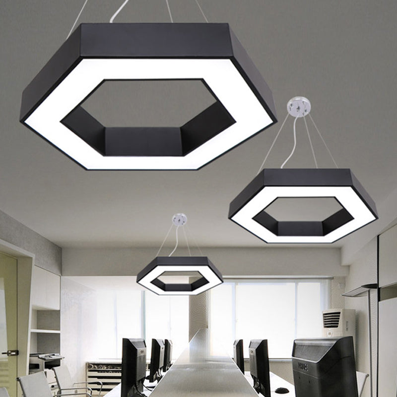 Honeycomb Led Pendant Light In Contemporary Green/Blue/Red With White/Warm/Natural Glow