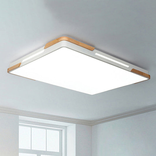 Stylish Nordic Rectangle Flushmount Acrylic LED Ceiling Light for Balcony and Hotel