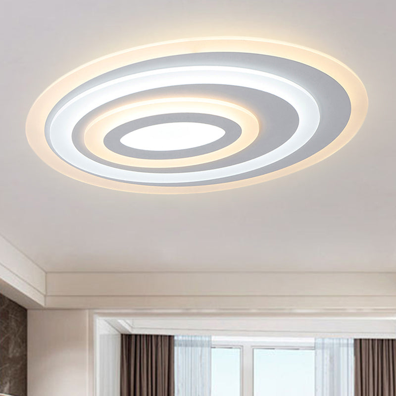 16"/19.5/25.5" Wide Oval Acrylic Flush Lamp - Contemporary LED White Flush Mount Ceiling Fixture - Warm/White Light" 

Enhanced title: "Wide Oval Acrylic Flush Lamp - LED White Flush Mount Ceiling Fixture - Warm/White Light