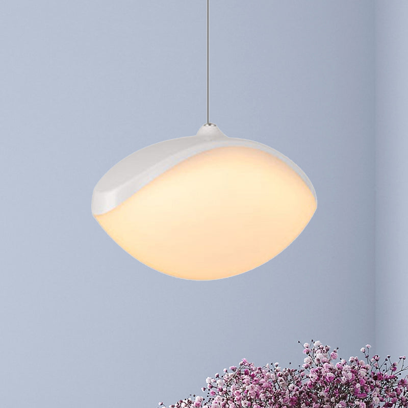 Modern Metal Led Pendant Ceiling Light - White/Champagne Gold
