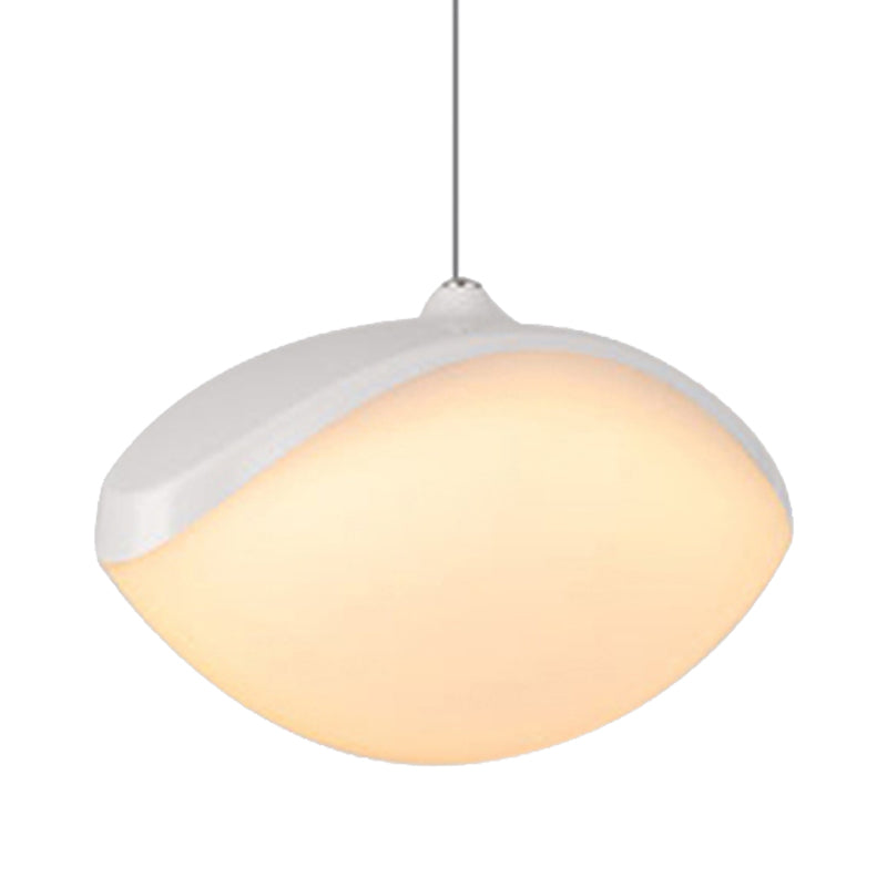 Modern Metal Led Pendant Ceiling Light - White/Champagne Gold