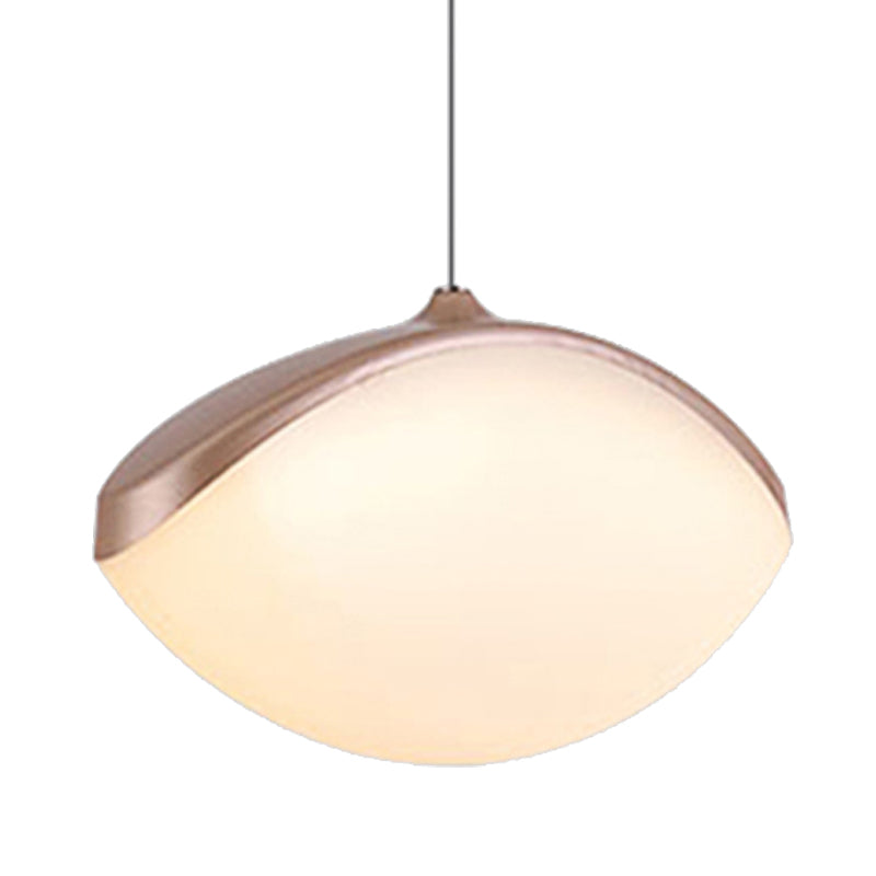 Modern Metal Led Pendant Ceiling Light - White/Champagne Gold
