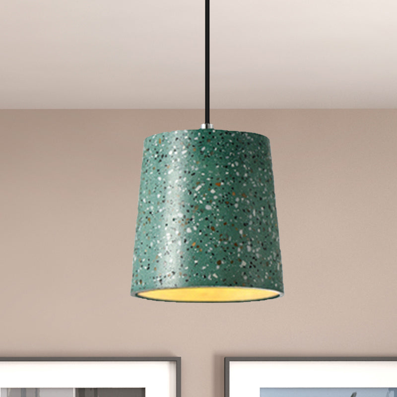Nordic Style Cement Cone Pendant Light - 1 Light Black/White/Brown