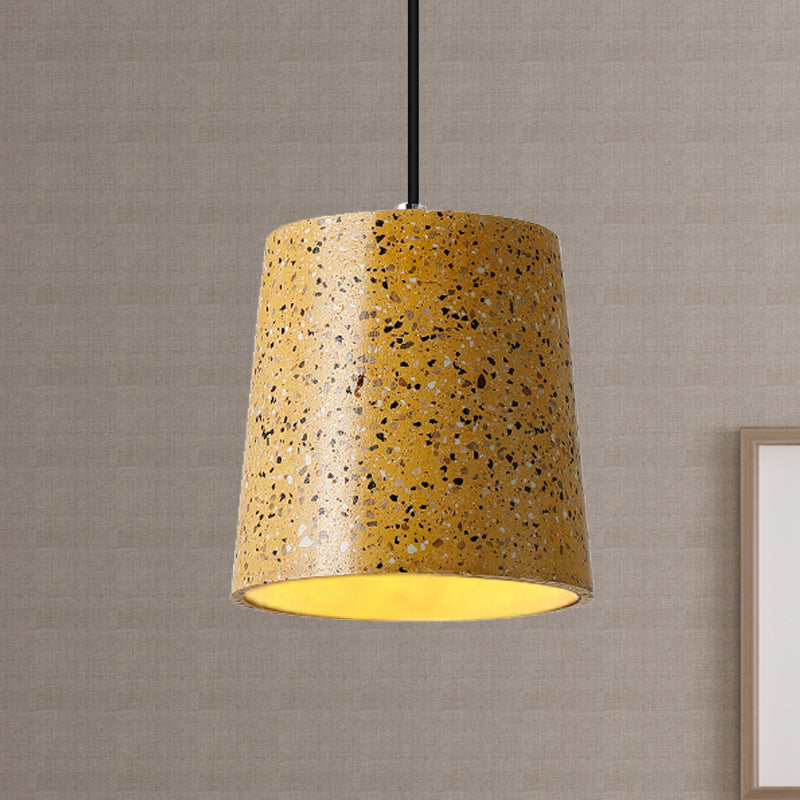 Nordic Style Cement Cone Pendant Light - 1 Light Black/White/Brown