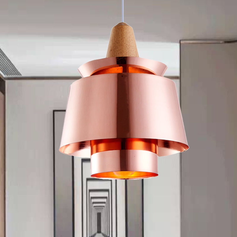 Modern Black/White Pendant Light for Dining Room with Metal Shade