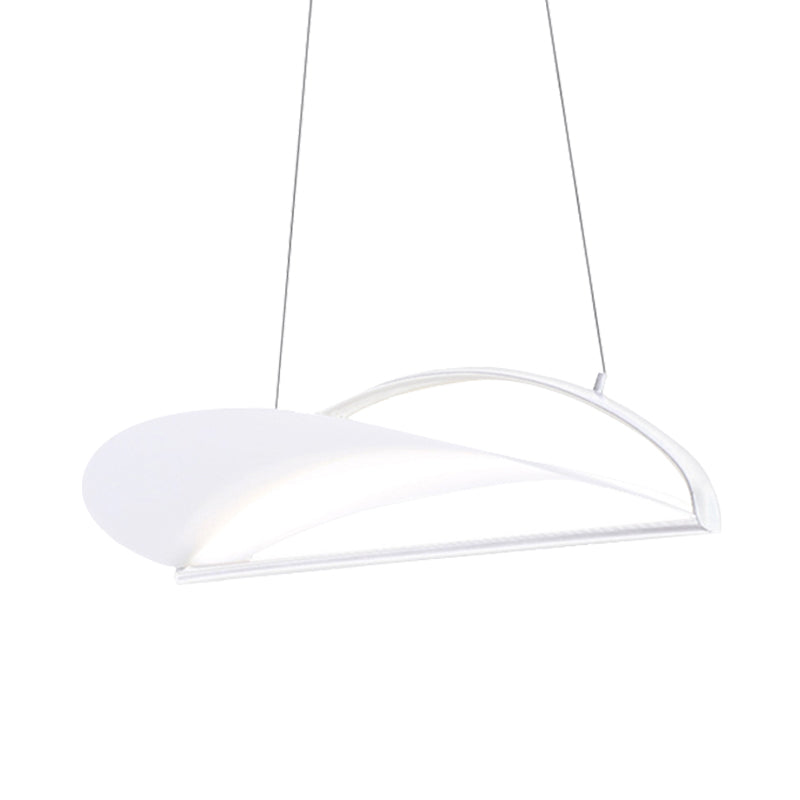 Modern Ultra Thin LED Pendant Ceiling Lamp, Grey/White, 16.5"/23.5" Wide