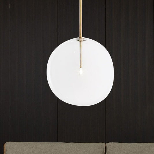 Global Pendant Lighting: Post Modern Clear Glass Led Hanging Lamp (6/7/8 Wide) For Dining Room