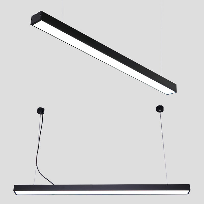 Sleek Acrylic Bar LED Suspension Pendant Light for Office Spaces