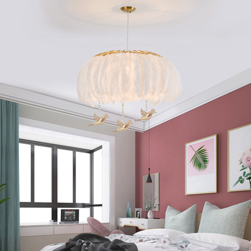 Nordic Feather Dining Room Pendant Light Fixture
