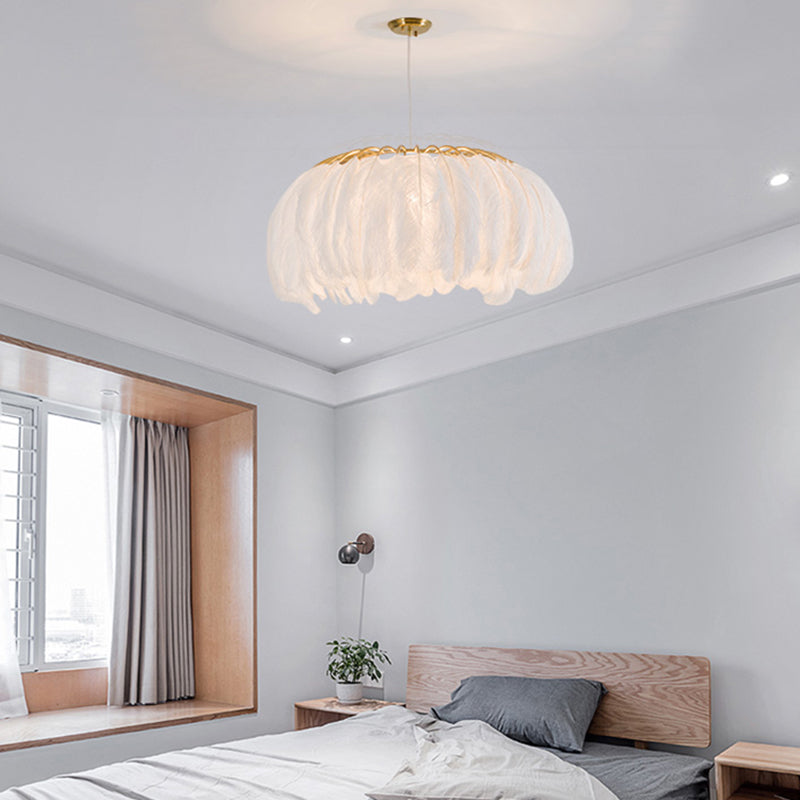Nordic Feather Chandelier Pendant Light for Dining Room