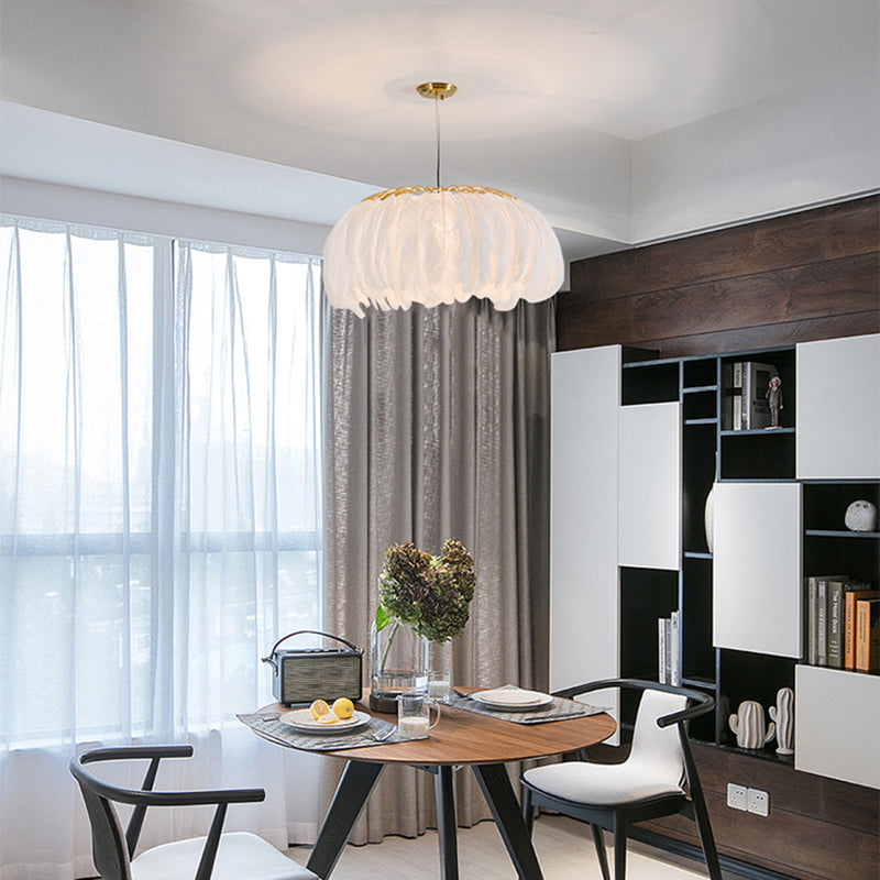 Nordic Feather Chandelier Pendant Light for Dining Room