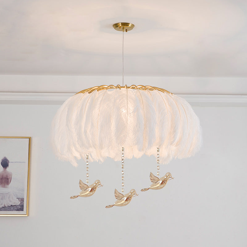Nordic Feather Chandelier Pendant Light for Dining Room