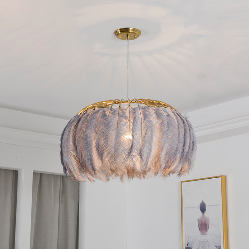 Nordic Feather Dining Room Pendant Light Fixture