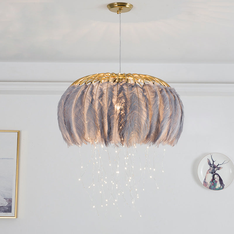 Nordic Feather Dining Room Pendant Light Fixture