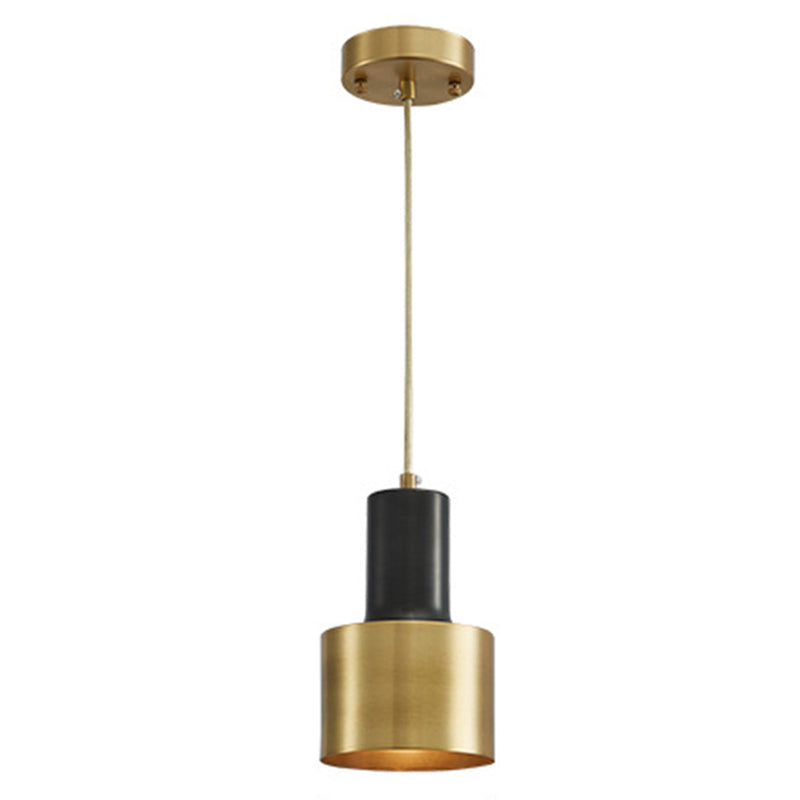 Grenade-Shaped Metal Pendant Lamp For Modern Living Room Black
