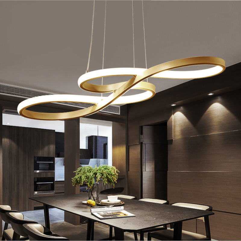 Metal Musical Note LED Pendant Chandelier - Table Suspension Lamp
