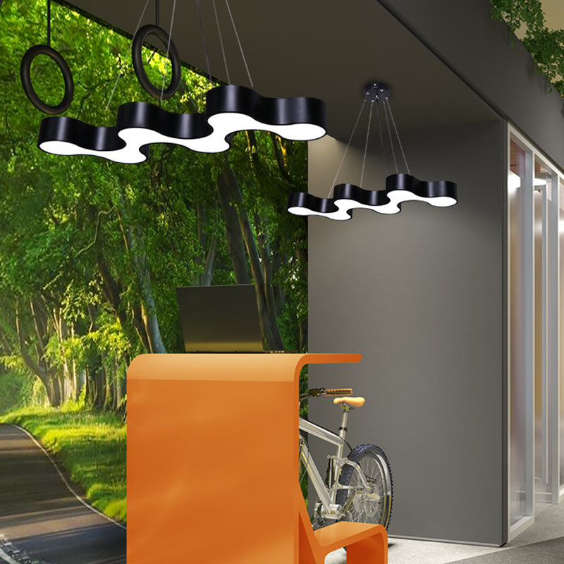 Irregular Shape Pendant Ceiling Light: Modern Acrylic LED Fixture for Office Lighting