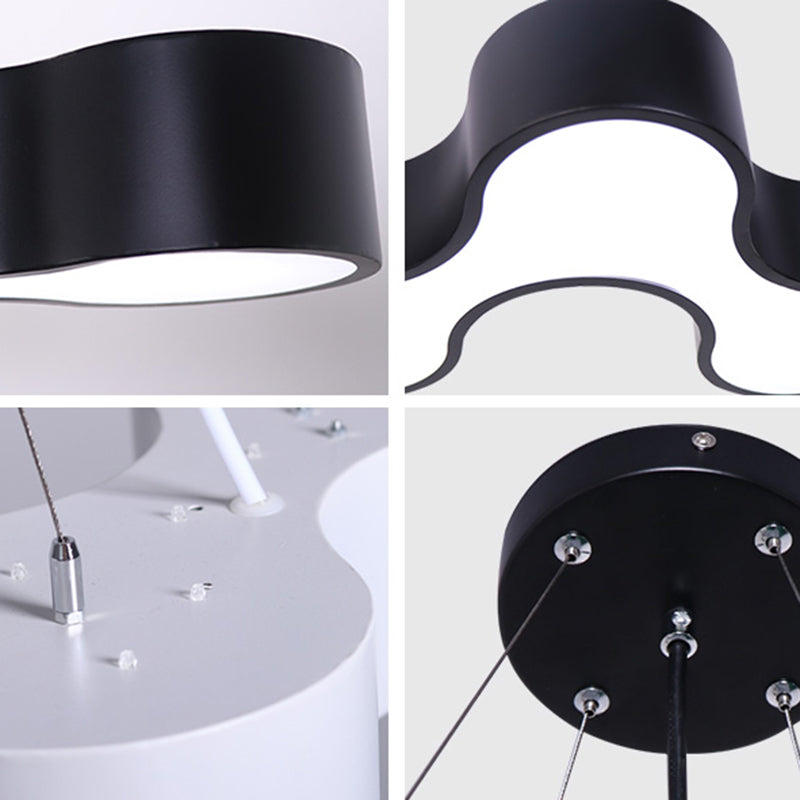 Modern Irregular Pendant Ceiling Light Acrylic Led Office Fixture