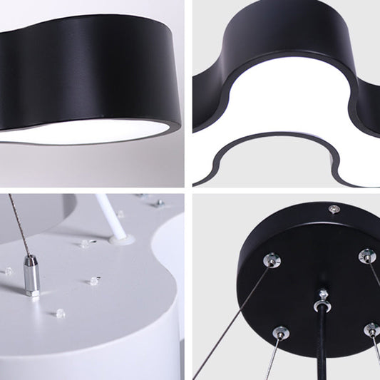 Modern Irregular Pendant Ceiling Light Acrylic Led Office Fixture