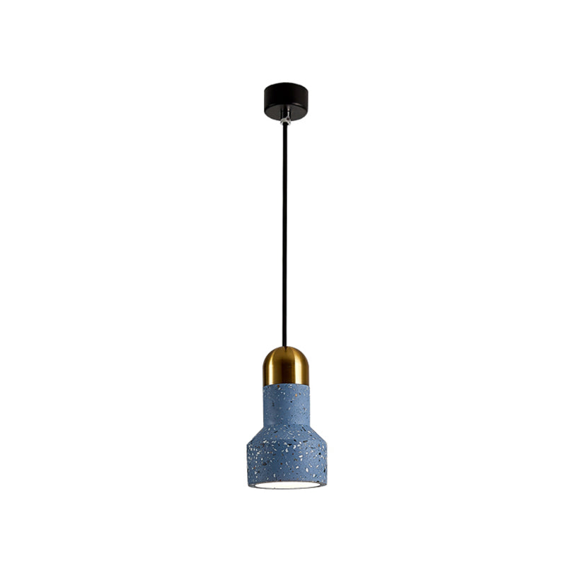 Nordic Terrazzo Pendant Lamp with Down Lighting and Flashlight Design