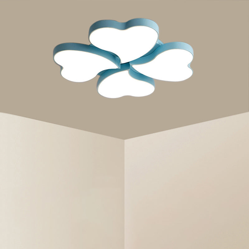 Nordic Style LED Ceiling Lamp - Clover Shaped Flush Mount Light Fixture