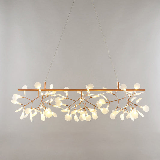 Minimalist Acrylic Gold Pendant Ceiling Lamp - Heracleum Over Island Lighting