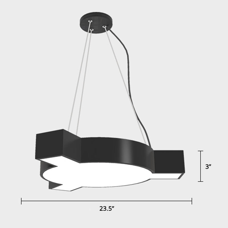 Lampe à suspension moléculaire moderne à LED - Lampe à suspension en métal pour gymnase