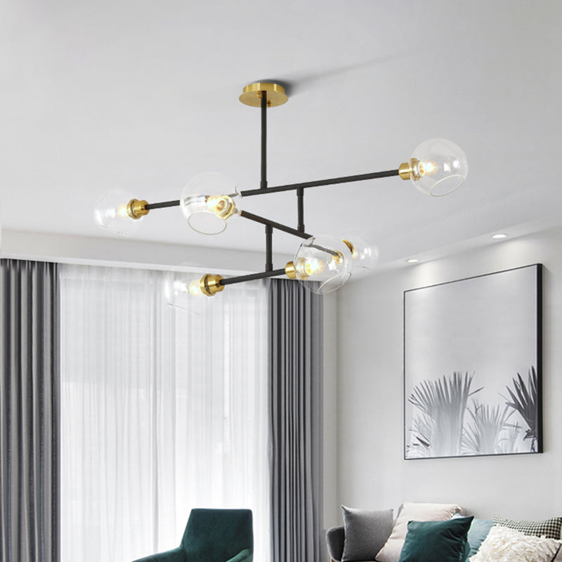 Minimalist Dome Glass Pendant Light For Open Kitchen Ceiling