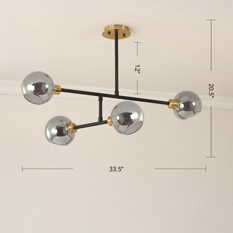 Minimalist Dome Glass Pendant Light For Open Kitchen Ceiling
