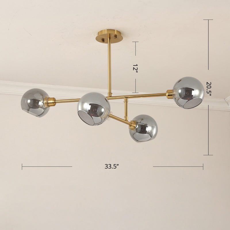 Minimalist Dome Glass Pendant Light For Open Kitchen Ceiling