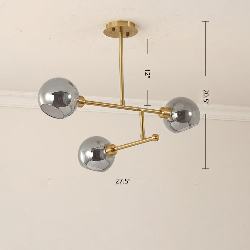 Minimalist Dome Glass Pendant Light For Open Kitchen Ceiling