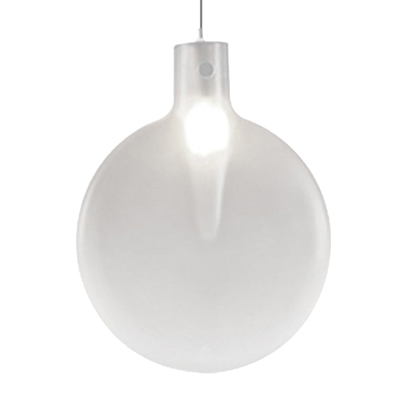 Nordic Sliver Ball Ceiling Light - 1 Light Brown/Green/Yellow Glass Pendant for Living Room