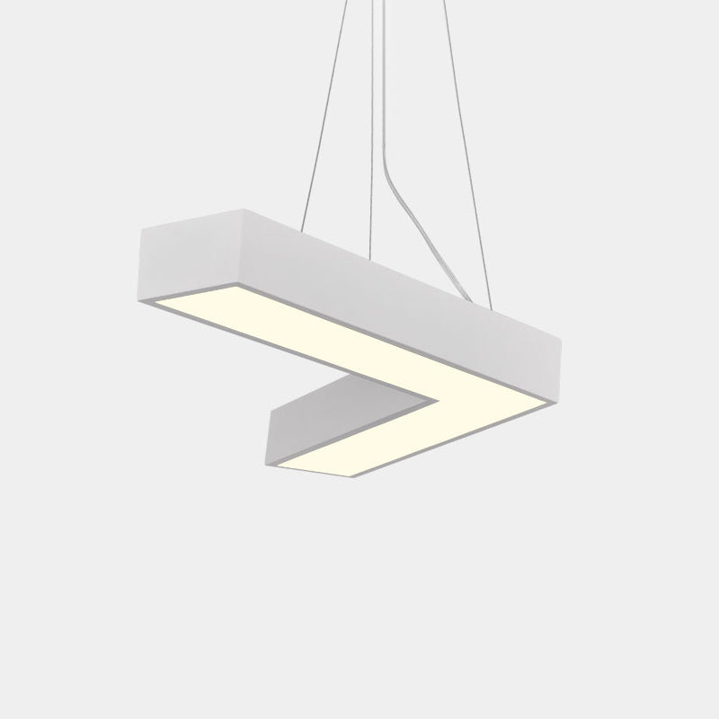 Sleek Metal V-Shaped LED Flush Mount Ceiling Light for Reception Room