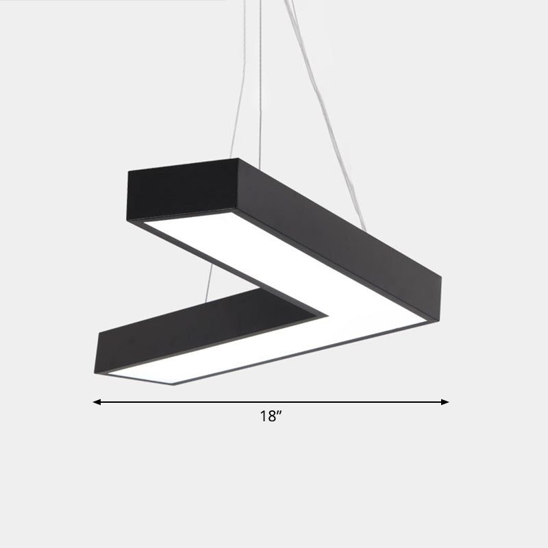 Sleek Metal V-Shaped LED Flush Mount Ceiling Light for Reception Room