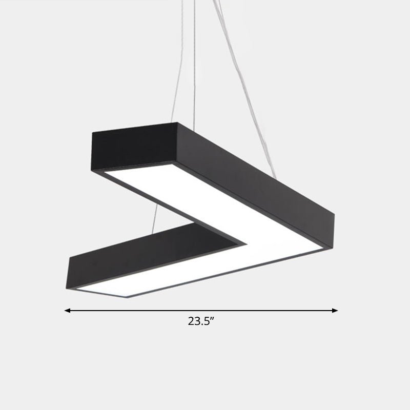 Sleek Metal V-Shaped LED Flush Mount Ceiling Light for Reception Room
