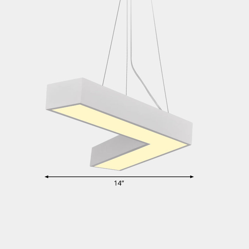 Sleek Metal V-Shaped LED Flush Mount Ceiling Light for Reception Room