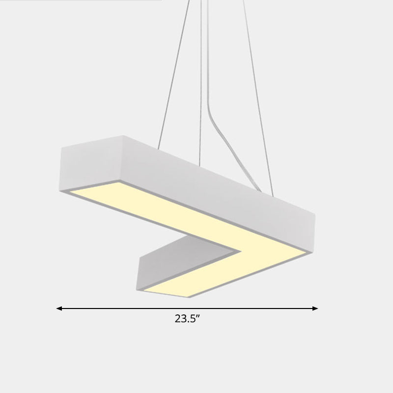 Sleek Metal V-Shaped LED Flush Mount Ceiling Light for Reception Room