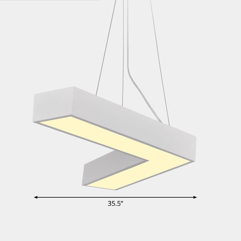 Sleek Metal V-Shaped LED Flush Mount Ceiling Light for Reception Room
