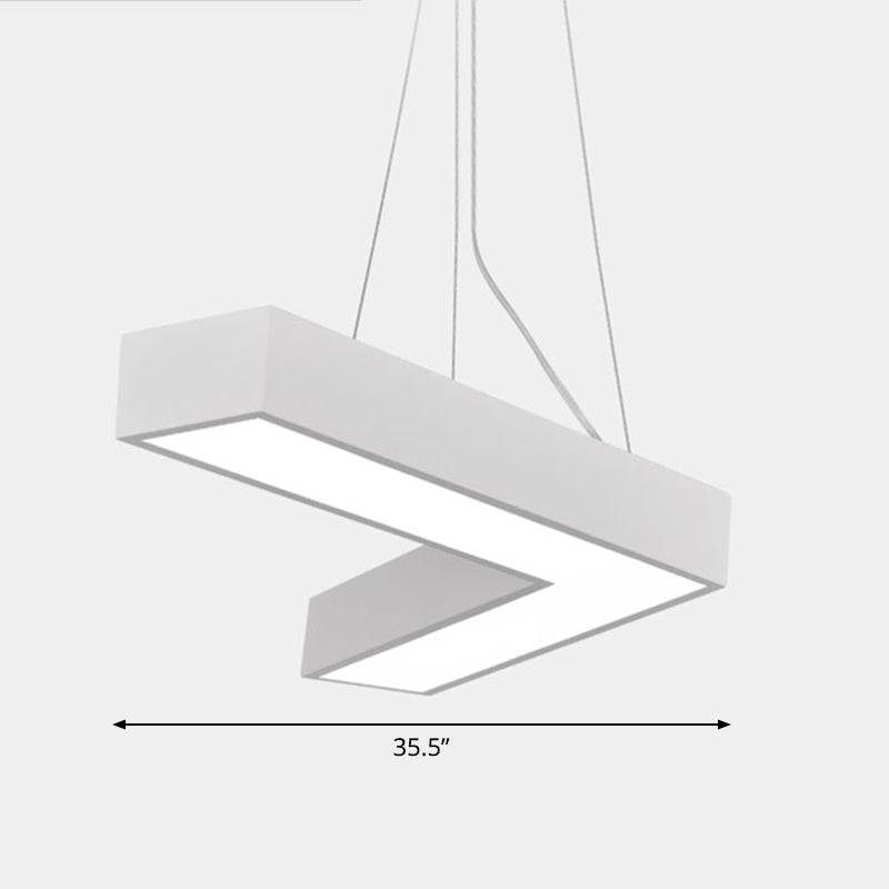 Sleek Metal V-Shaped LED Flush Mount Ceiling Light for Reception Room