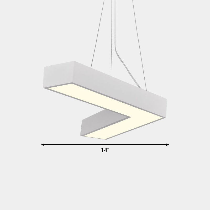 Sleek Metal V-Shaped LED Flush Mount Ceiling Light for Reception Room