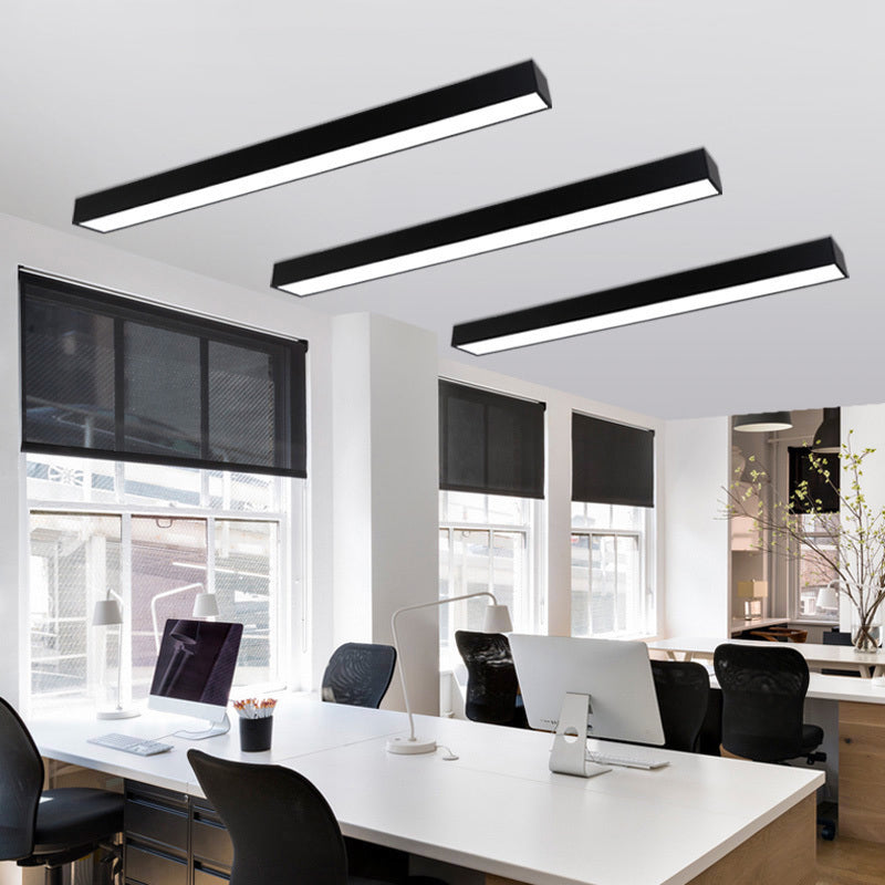 Éclat de bureau minimaliste : plafonnier LED en métal en forme de poteau 