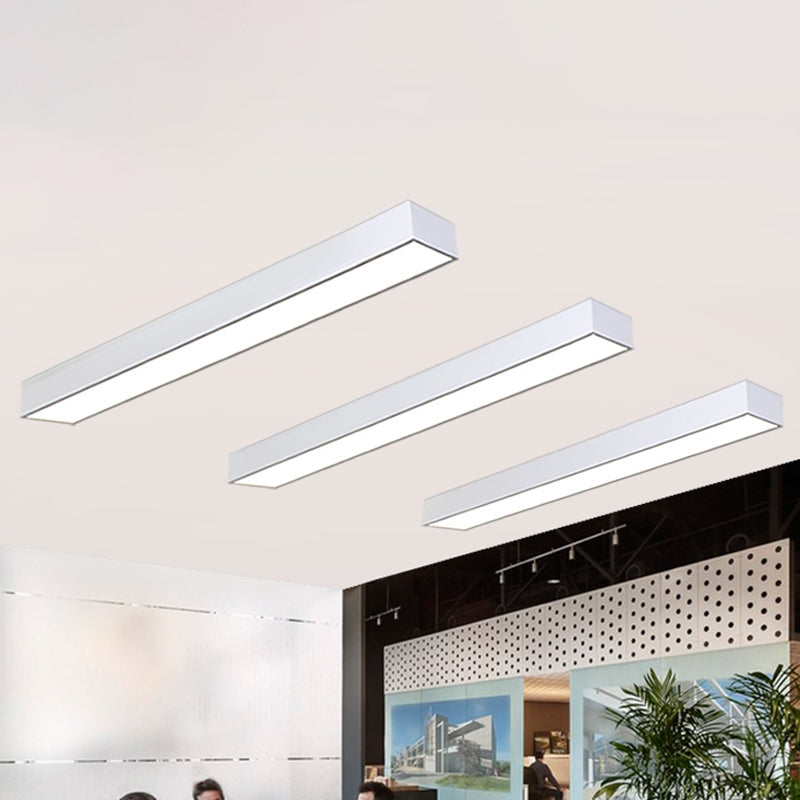 Éclat de bureau minimaliste : plafonnier LED en métal en forme de poteau 