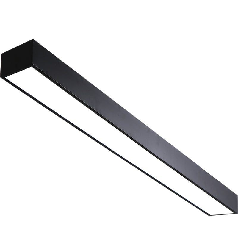 Éclat de bureau minimaliste : plafonnier LED en métal en forme de poteau 