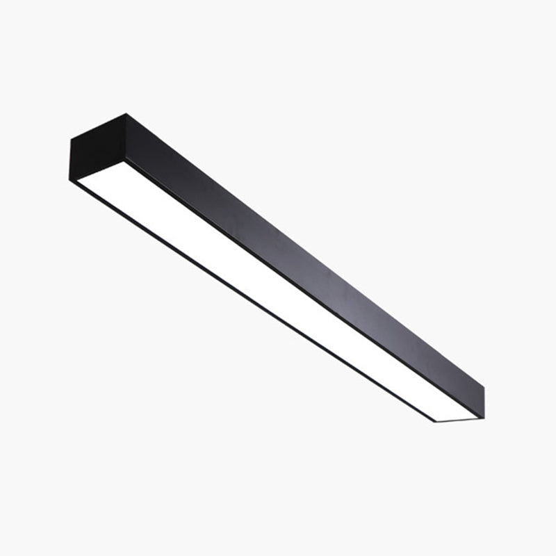 Éclat de bureau minimaliste : plafonnier LED en métal en forme de poteau 