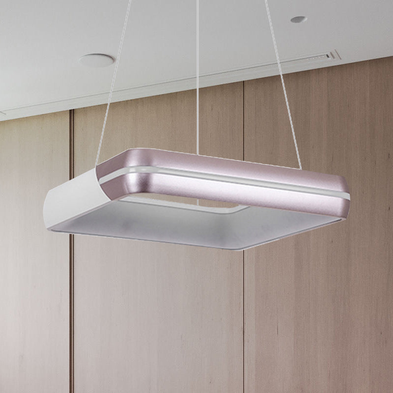 Delilah - Rose Gold Ring Suspension Light Modern Led Metal Hanging Fixture For Dining Room