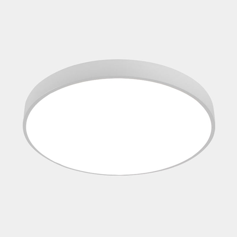 Nordic LED Ceiling Light with Acrylic Diffuser for Hallways - Sleek Metal Flush Mount