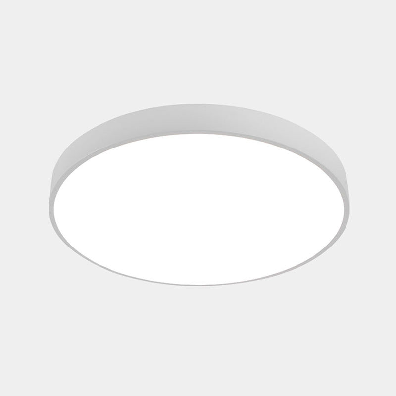 Nordic LED Ceiling Light with Acrylic Diffuser for Hallways - Sleek Metal Flush Mount
